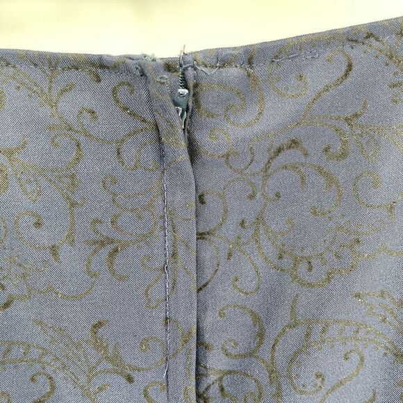 Limited Too Girl’s Y2K Navy Paisley Print Sleeveless Fit & Flare Dress Size 14 - Picture 9 of 14